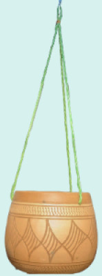 সাদা ঝুলানো টব