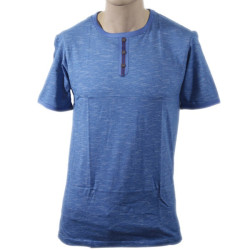 Half Sleeve T-Shirt for Men light blue mixed