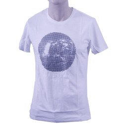 Half Sleeve T-Shirt for Men white printed